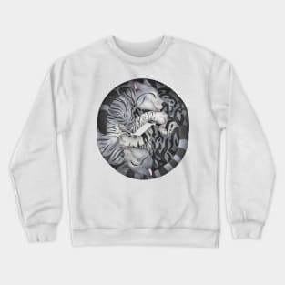 Yin-Yang Cats: Grey Tabby Crewneck Sweatshirt